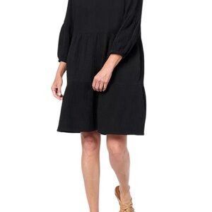 Belle by Kim Gravel Classic Black Long Sleeve Dress